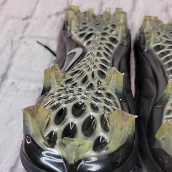 Nike Alpha Menace Pro Mens Mid Football Cleats Sz 14 Black Silver 880410-010 - Picture 9 of 12